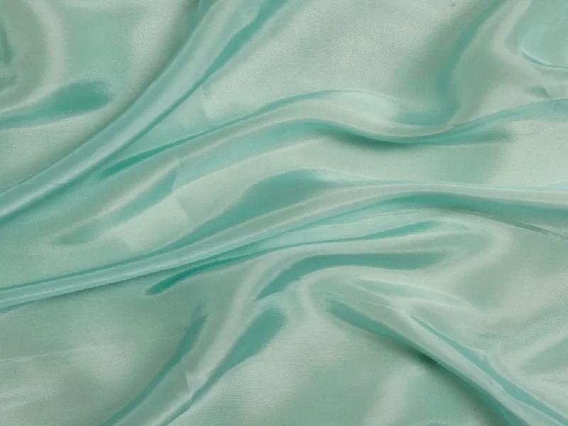 Light Turquoise Plain Viscose Uppada Silk Fabric