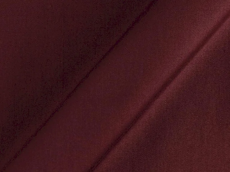 Maroon Plain Dyed Cotton Satin Fabric