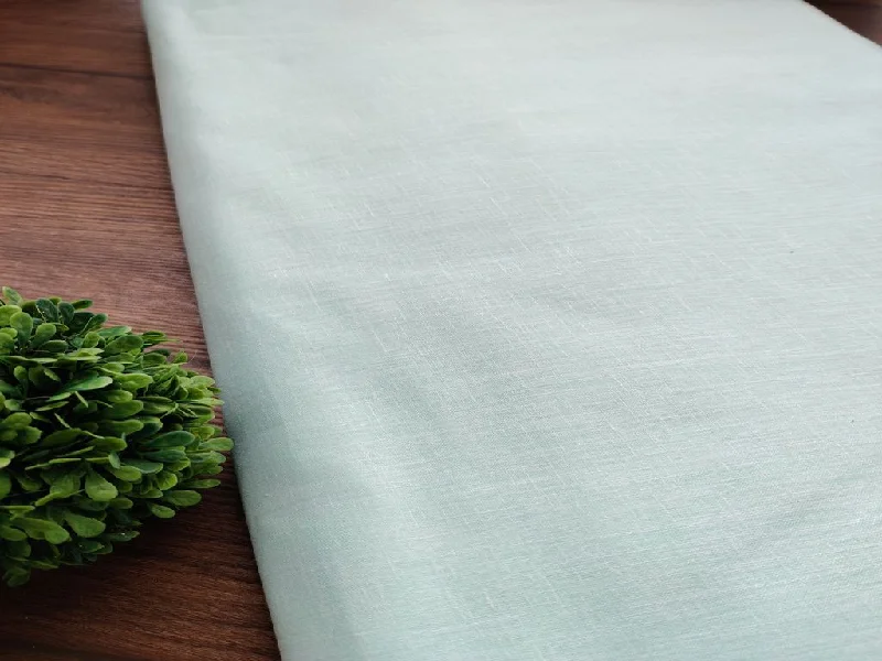 Mint Green Plain Premium Linen Fabric