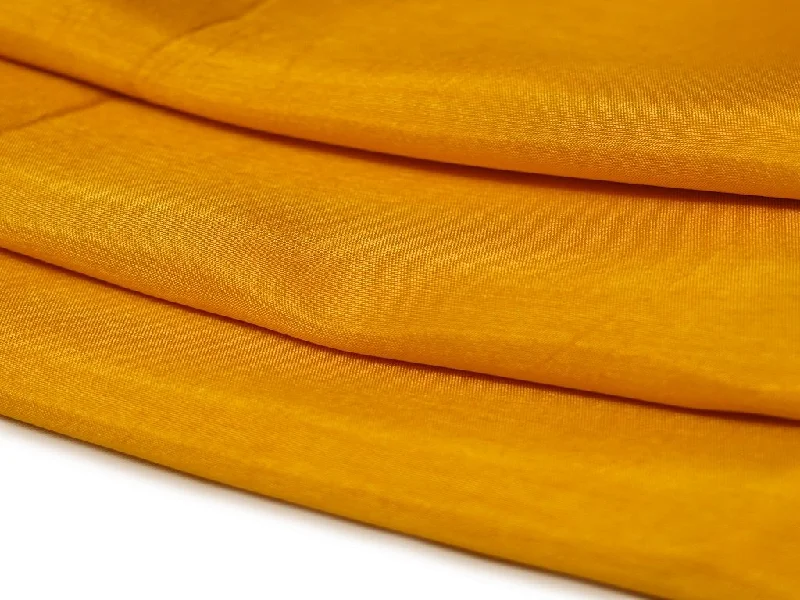 Mustard Yellow Plain Viscose Dola Silk Fabric