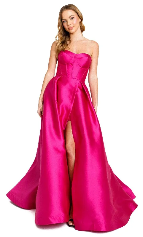 Nicole Bakti 7212 - Strapless Fitted A-line Prom Dress