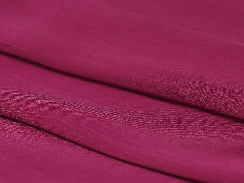 Onion Pink Plain Viscose Chinon Chiffon Fabric