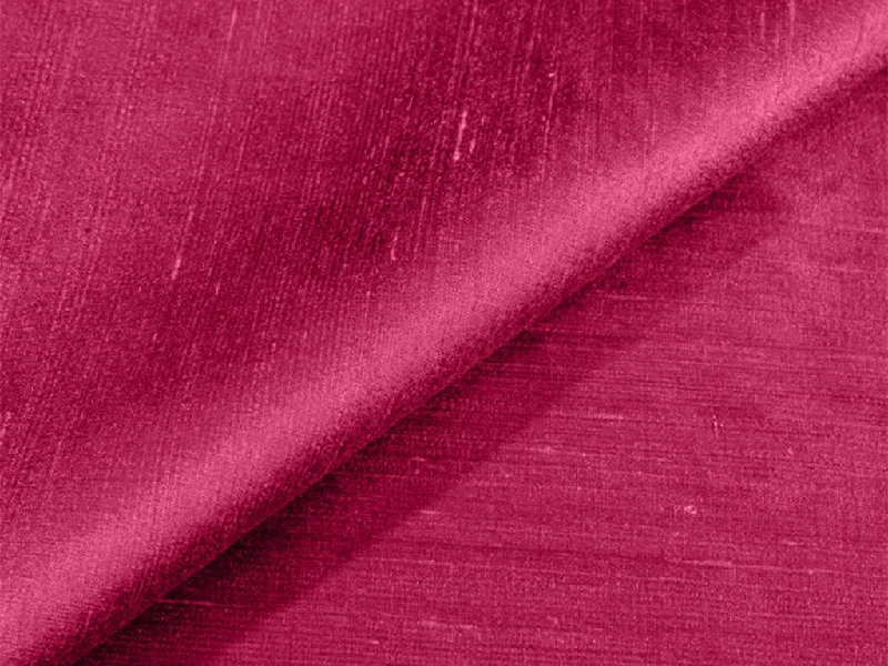 Purple Red Plain Bangalore Raw Silk Fabric