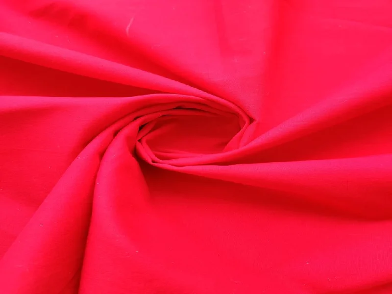 Red Plain Cotton Fabric