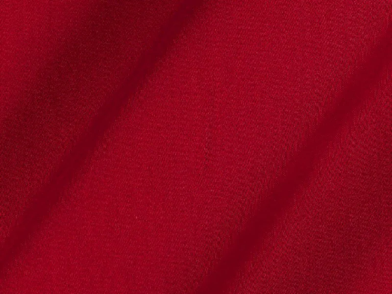 Red Plain Dyed Cotton Satin Fabric