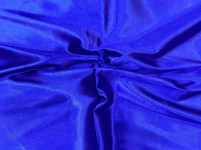 Royal Blue Plain Japan Silky Satin Fabric