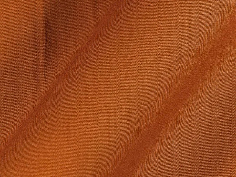 Rust Brown Plain Dyed Cotton Satin Fabric