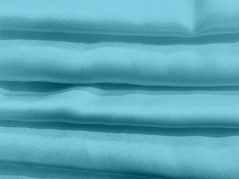 Sea Blue Plain Japan Satin Fabric