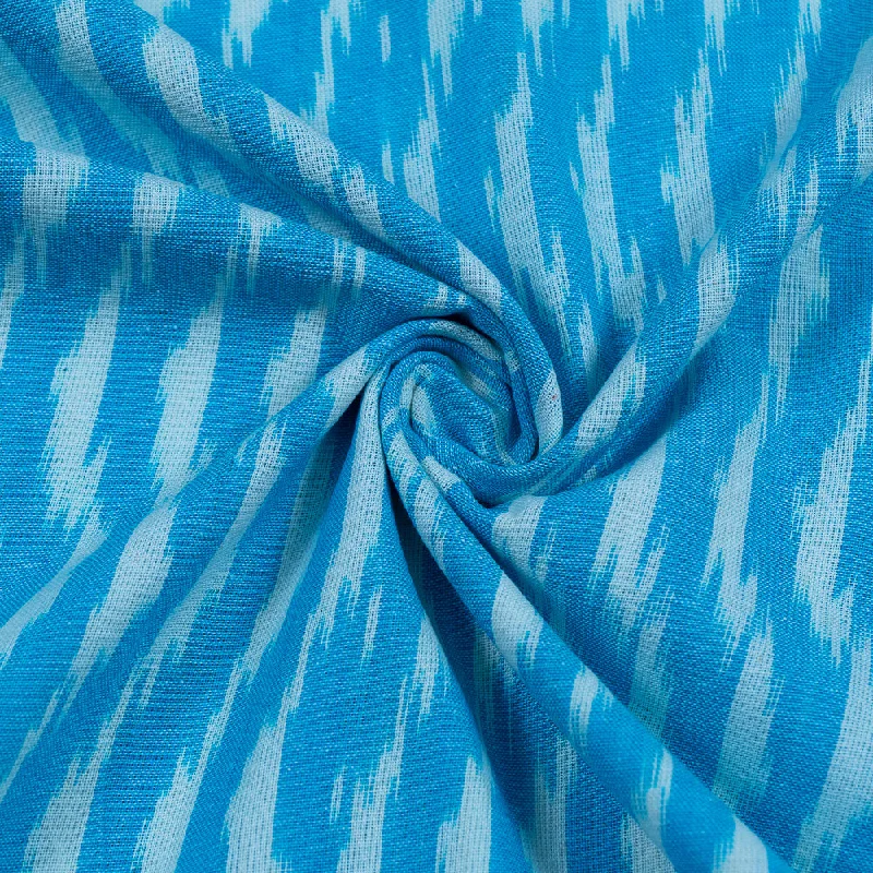 Sky Blue Ikat Fabric