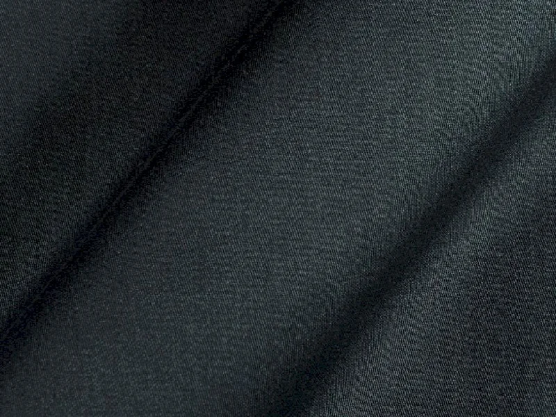 Deep Steel Gray Plain Dyed Cotton Satin Fabric