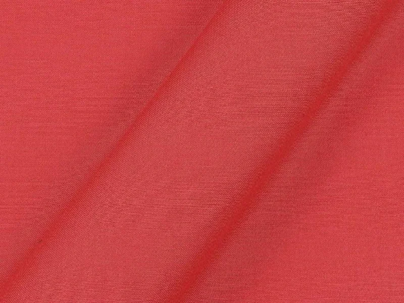 Sugar Coral Pink Plain Dyed Cotton Satin Fabric