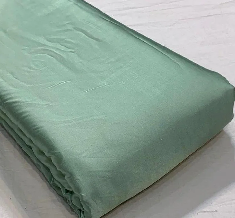 Summer Green Plain Modal Silk Fabric