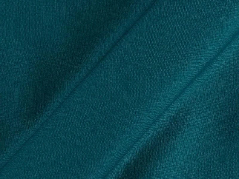 Teal Blue Plain Dyed Rayon Fabric