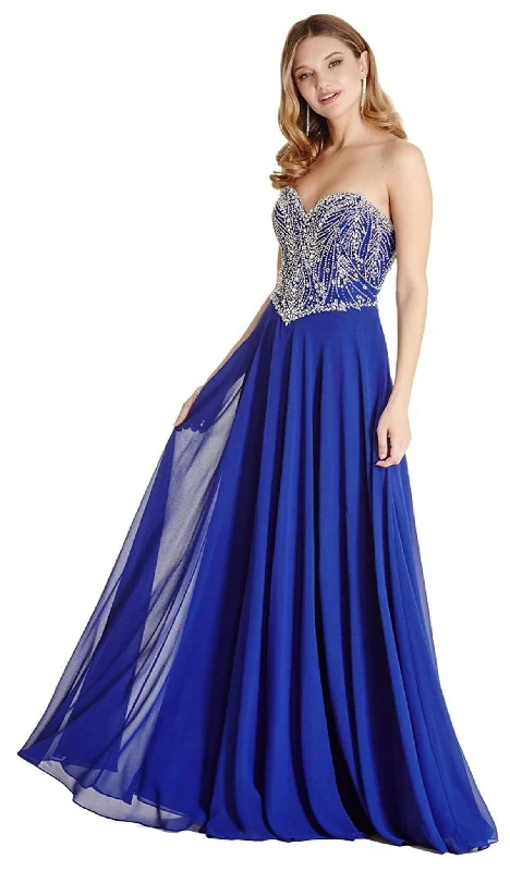 Trevi Collection - Bedazzled Sweetheart Prom Dress