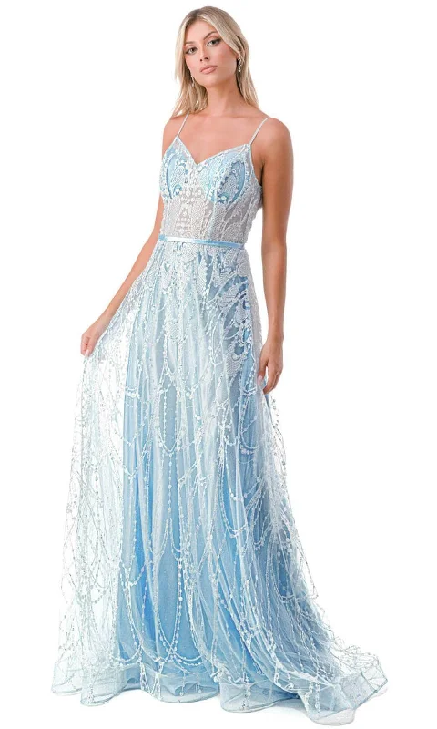 Trevi Collection L2775B - Embroidered Sleeveless Prom Dress