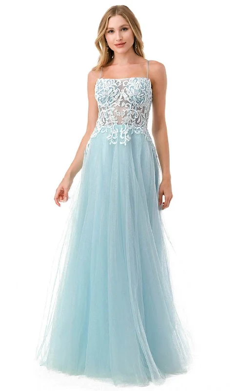 Trevi Collection L2809A - Straight-Across Sleeveless Prom Dress