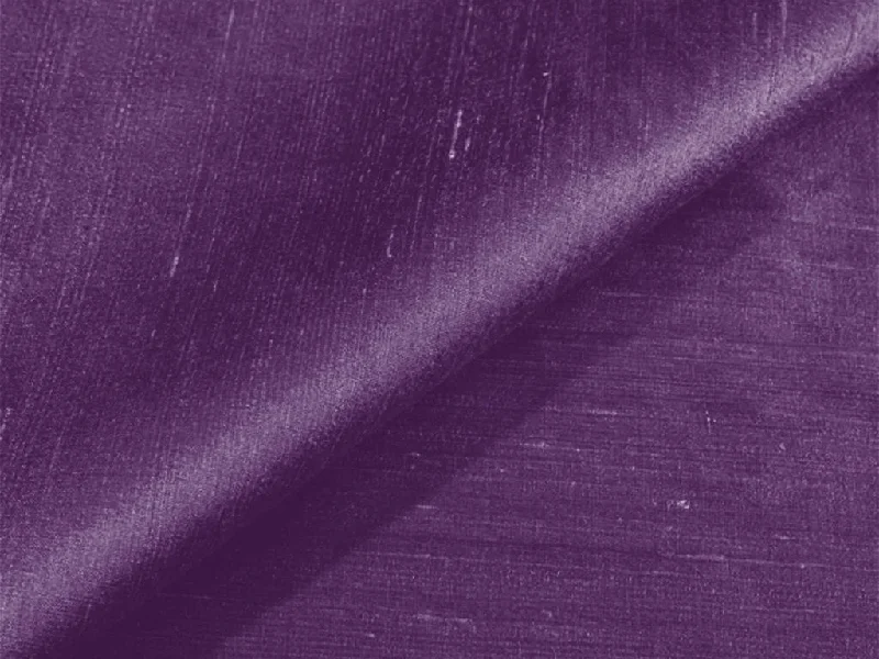 Violet Plain Bangalore Raw Silk Fabric