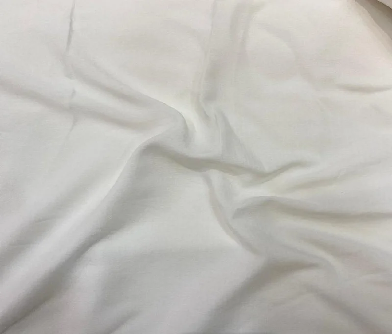 White Plain Dyeable Cotton Rayon Fabric