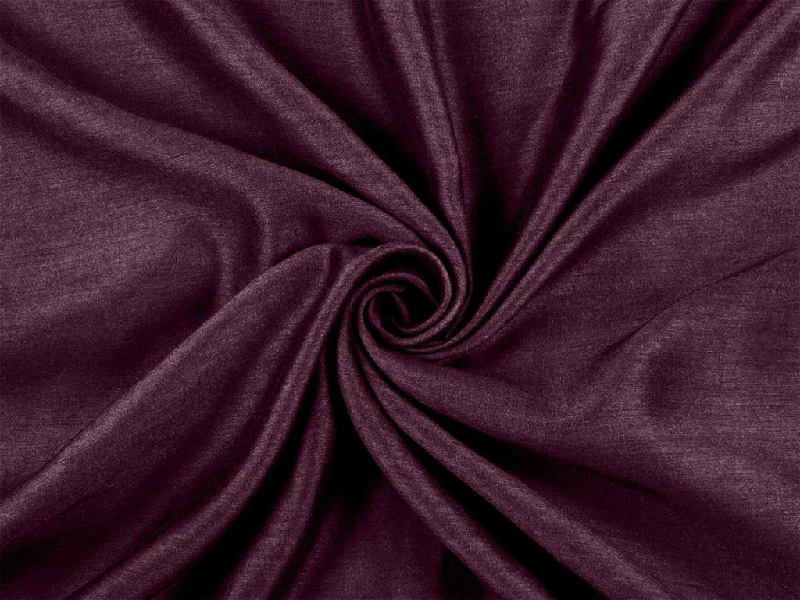 Wine Purple Plain Dola Silk Fabric