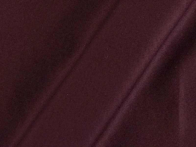 Wine Purple Plain Dyed Rayon Fabric