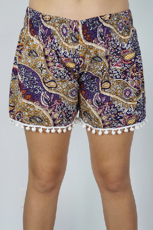 Pom Pom Short "Paisley"