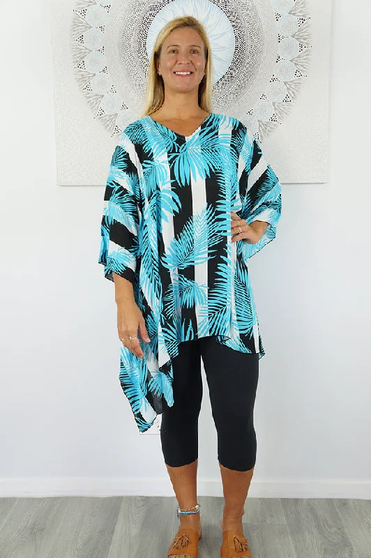 Short Tunic "Leaf/Stripes"