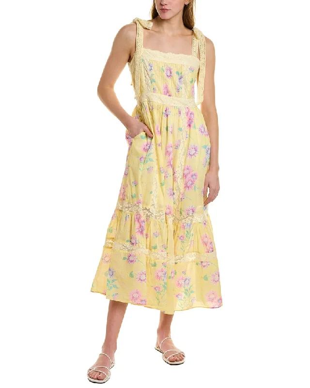 LoveShackFancy Ayala Midi Dress