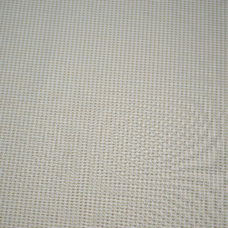 Beige Houndstooth Classic Italian Cotton Shirt Fabric