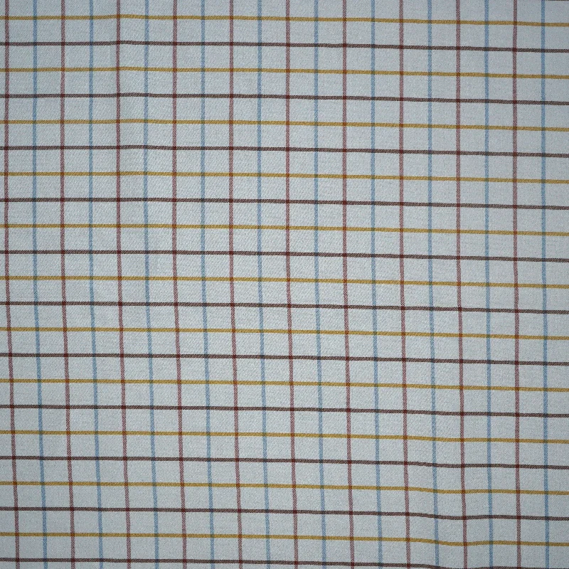 Heritage Grid Italian Cotton Shirt Fabric