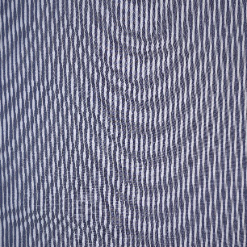 Nautical Elegance Italian Cotton Shirt Fabric