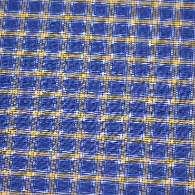 Sunlit Navy Italian Cotton Shirt Fabric