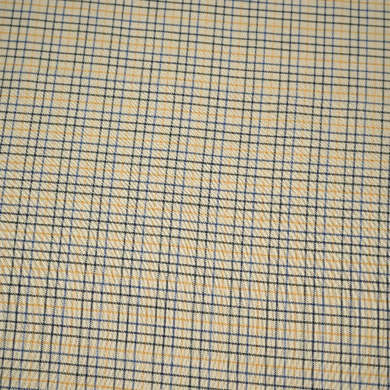 Timeless Plaid Charm Italian Cotton Shirt Fabric