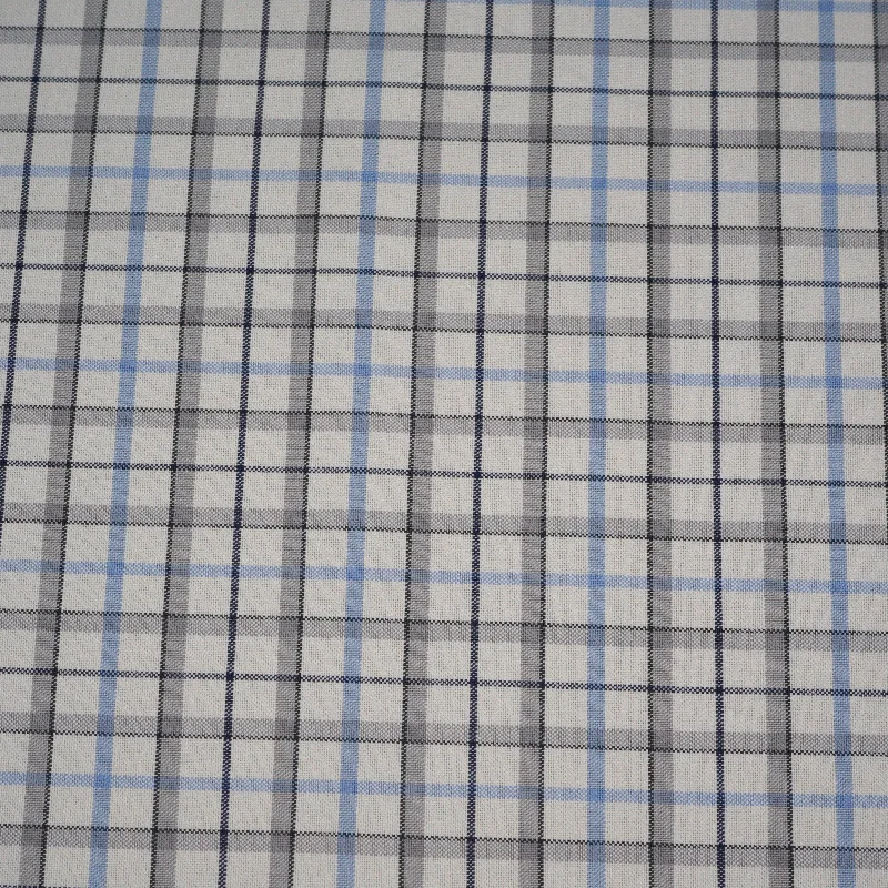 Winter Sky Italian Cotton Shirt Fabric